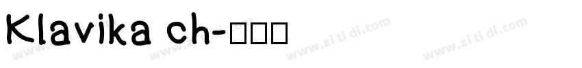 Klavika ch字体转换